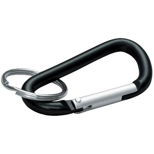 2 x 8mm LOCKING CARABINA security belt link camping rucksack bag hook carabiner